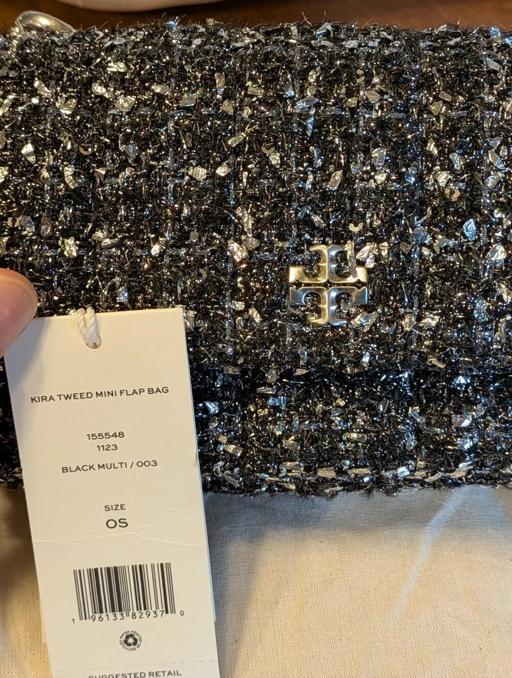 Tory Burch Kira Tweed Mini Flap Bag